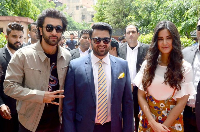 Ranbir Kapoor and Katrina Kaif visit to RIS Vasant Kunj